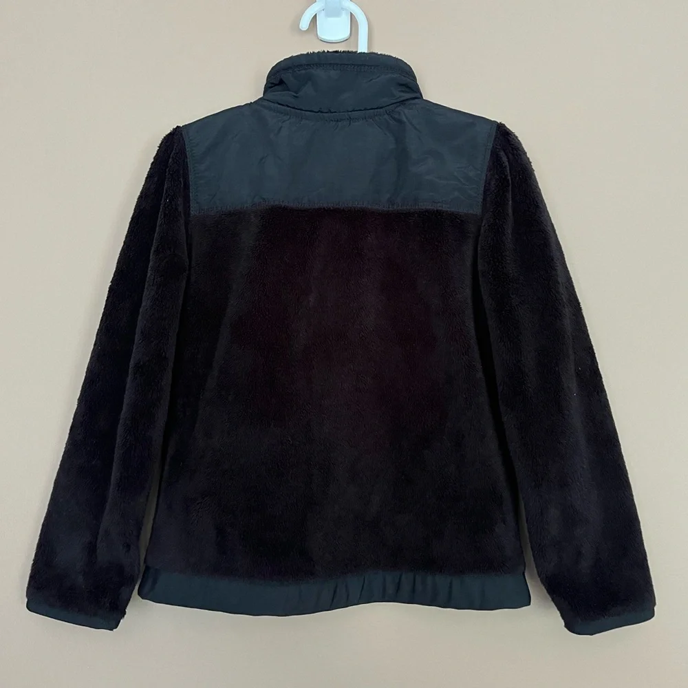 {The Children's Place} Fleece Full Zip Jacket in Black - Girls XS (4)